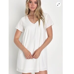 Lulus Freestyle White Shift Dress